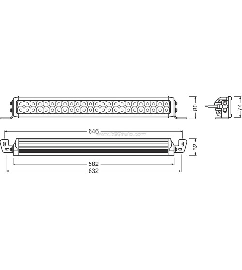 Osram LEDriving Lightbar VX500-CB LED fényhíd, kombinált fénynyaláb